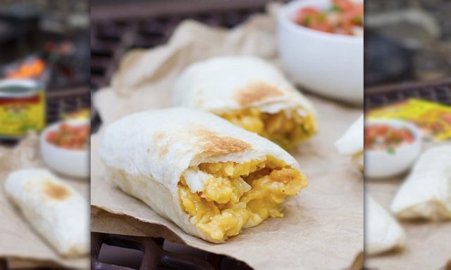 Campfire Breakfast Burritos