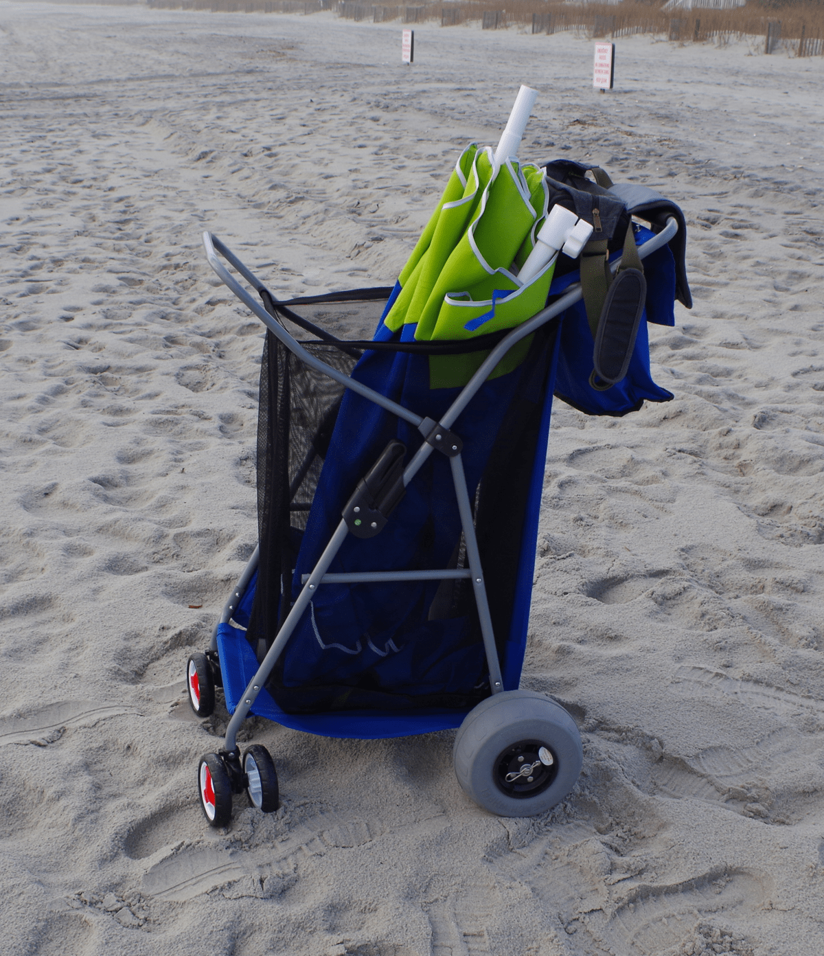 Folding Beach Cart Balloon Wheels 9 