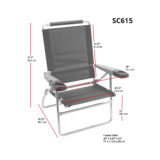 RIO Beach Chair 15in specs