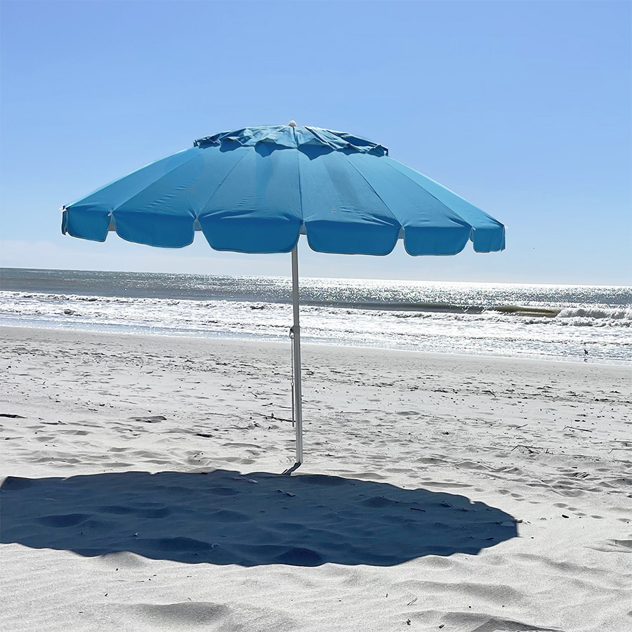 7.5’ Beach Umbrella - Aluminum Pole w/Tilt