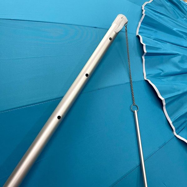 beach umbrella for wind with aluminum pole