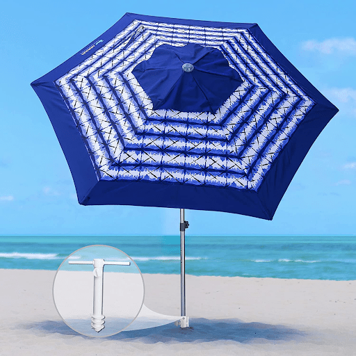 Beach 304100 umbrella large 9x9 cms stick 10,5 cms playmobil Beach 