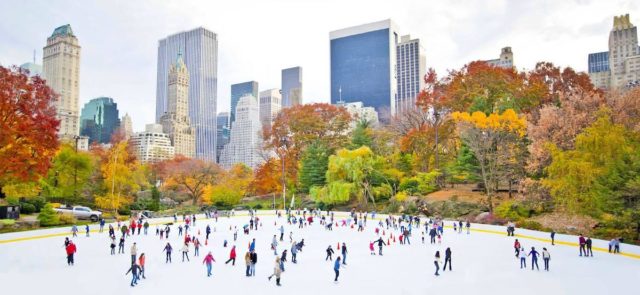 winter hikes near New York City central park skate