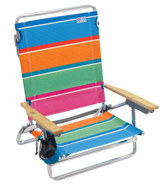 Rio-5-Position Lay Flat Beach Chair