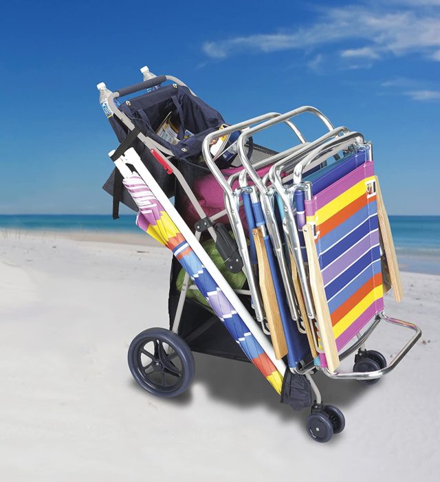 rio wonder wheeler deluxe cart with aluminum frame