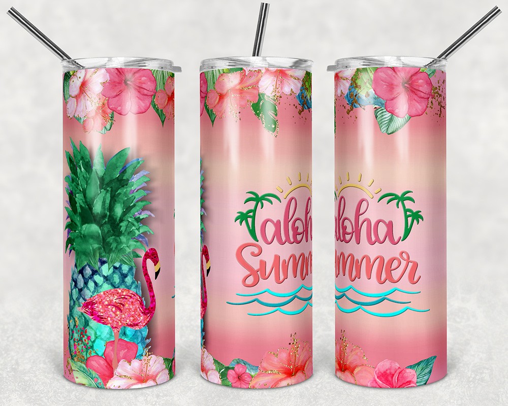 Aloha Summer - Skinny 20oz Tumbler