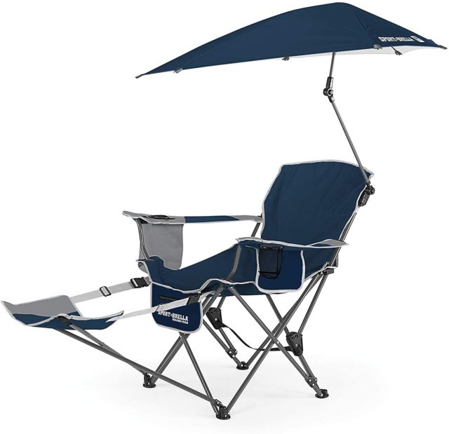 brella recliner with footrest