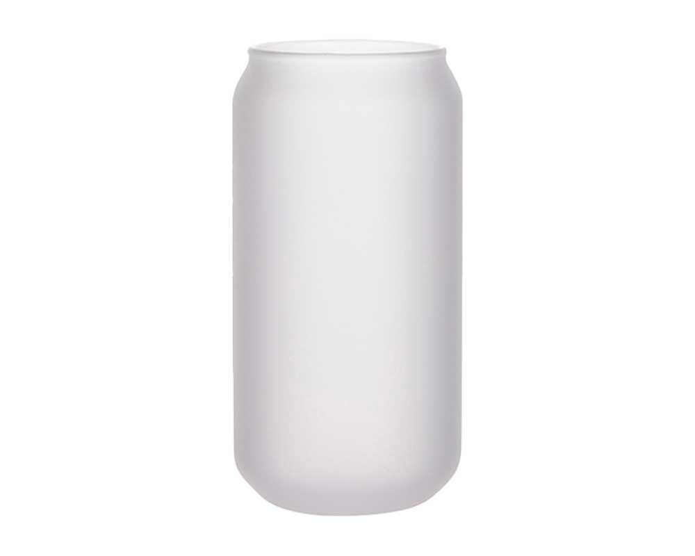 18oz Frosted Beer Can Glass