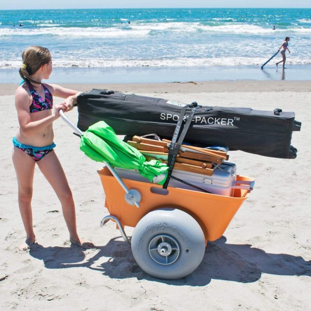 wheeleez heavy duty beach wagon with large wheels