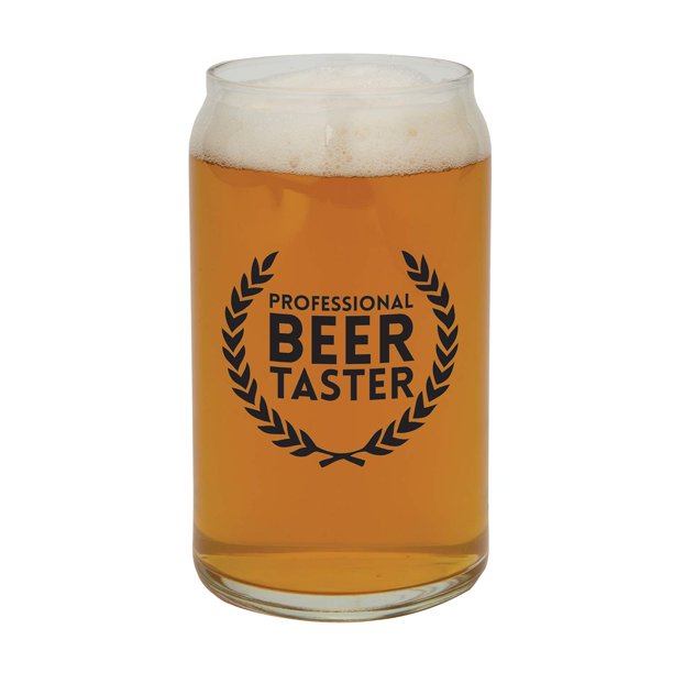 beer taster beer can glass graphic